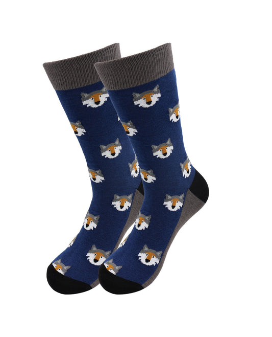 Sick Socks – Wolf Head – Exotic Animals Casual Dress Socks
