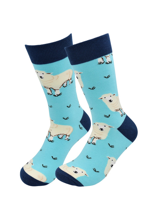 Sick Socks – Sheep – Down on the Farm Casual Dress Socks